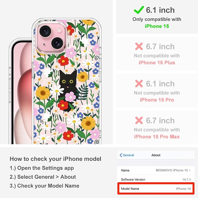 MOSNOVO Case for iPhone 15 - Image 2