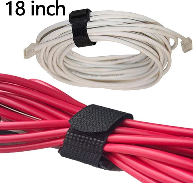 Reusable Fastening Straps Straps, 16 Pack inch Hook And Loop Straps, Cable - Image 4