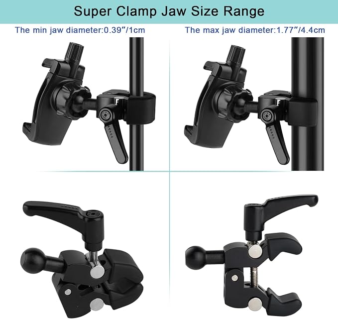 Mippko Phone Holder for Golf Cart/Microphone Stand/Cart/Railing/Handlebar/Rod - Image 5