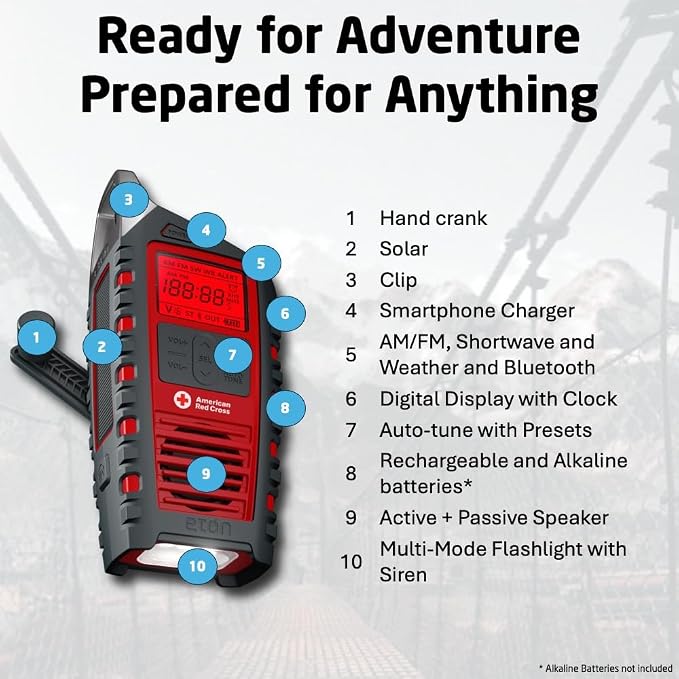 Eton Odyssey Multi-Powered All-Band Bluetooth Emergency Radio - Image 5