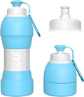Collapsible Lightweight 20oz Water Bottle, Food-Grade Silicone BPA Free by Unknown