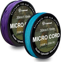 Micro Paracord, 1.18mm x 100ft Thin Mini Utility Braided Small Paracord by Legowitoutdoor