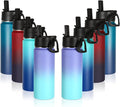 Volhoply 18oz Insulated Water Bottle Bulk 4 Pack, Kids Stainless Steel Water by LiveFully%EF%BC%8CDrinkFreely%E2%80%94KeepGoingwithVolhoply%EF%BC%81