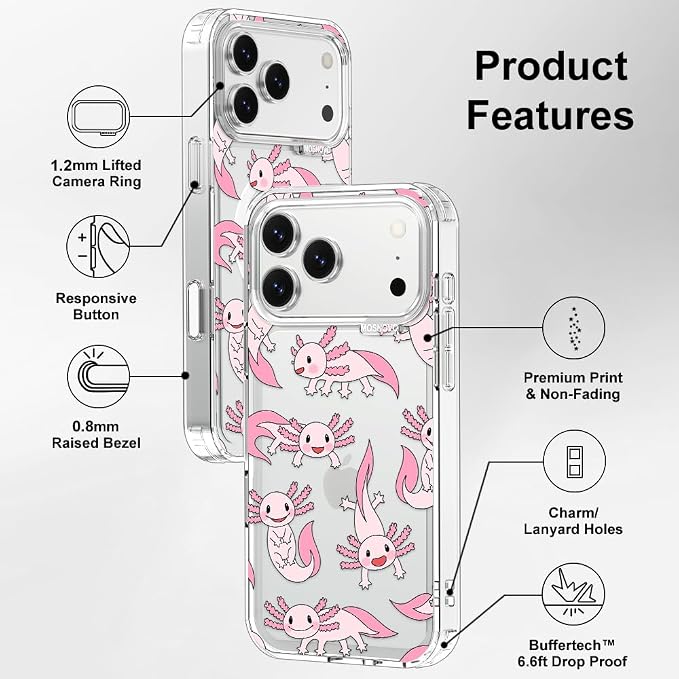 MOSNOVO for iPhone 17 Pro Max Case | Military Grade 6.6ft Drop Tested | Camera - Image 7