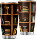 CUBICER Bookshelf Design Stainless Steel Tumbler 20 Oz by CUBICER
