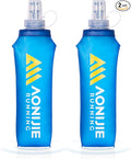 AONIJIE Running Water Bottle 2PCS 500ml/17oz Soft Flask TPU Collapsible Water by AONIJIE