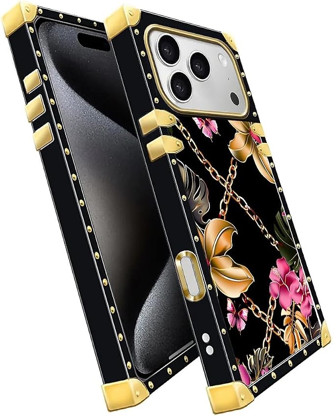 for iPhone 17 Pro Case Luxury Golden Decoration - Image 3