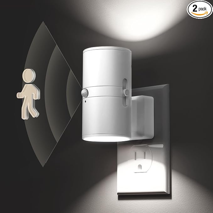 L LOHAS LED Motion Sensor Night Light, Bright Night Light, 5000K Daylight White by LLOHASLED