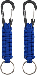 BRAVESHINE Paracord Keychain Carabiner Clip, D Ring Lanyard Hanger Stroller Hook by BRAVESHINE