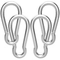 Carabiner, Heavy Duty Galvanized Steel Spring Snap Hook Carabiner Clips by High-PQ