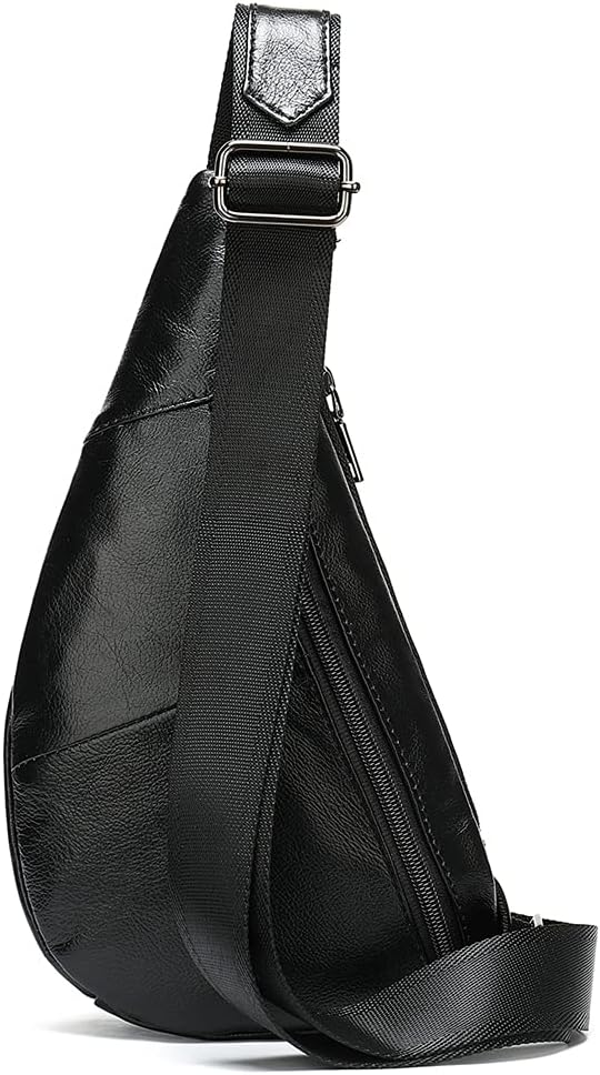 Hebetag Leather Crossbody Sling Bag - Image 2