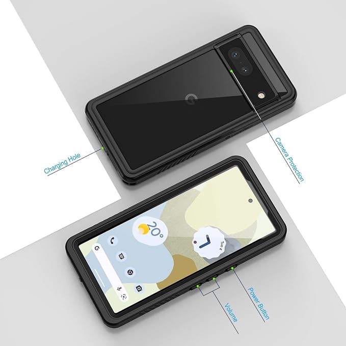 Lanhiem for Google Pixel 7 Case, IP68 Waterproof Dustproof - Image 6