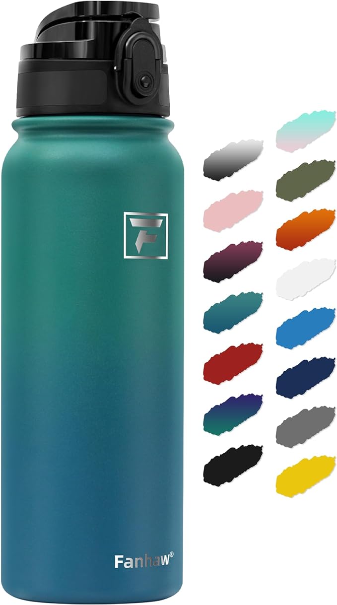 Fanhaw 20 oz Insulated Stainless Steel Water Bottle by FANHAW