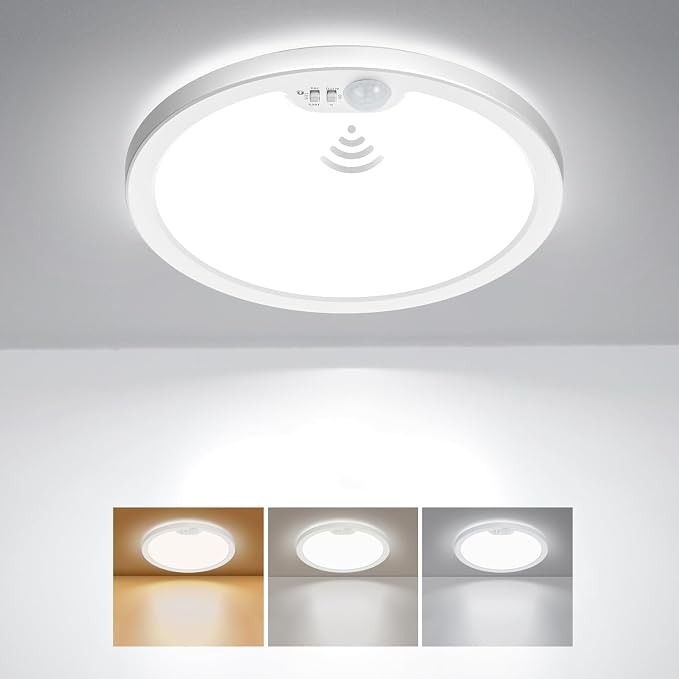 BLNAN Motion Sensor Ceiling Light Wired, 8.7 Inch 3000K 4000K 5000K Selectable by BLNAN
