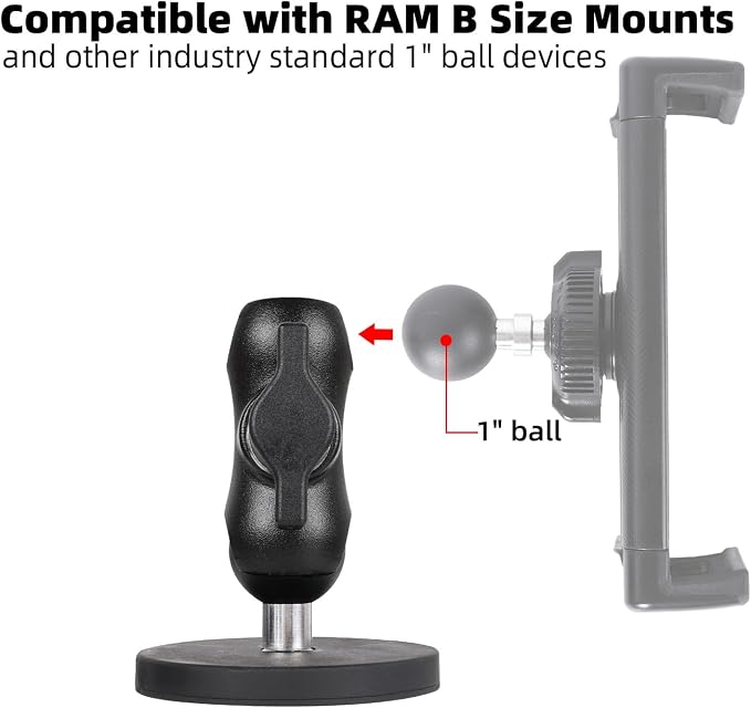 66mm Diameter Round Heavy-Duty Magnetic Base Mount - Image 4