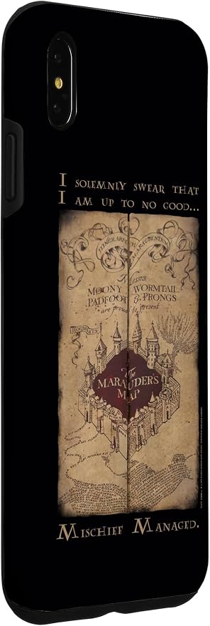 iPhone XS Max Harry Potter Marauder's Map Words Case - Image 3