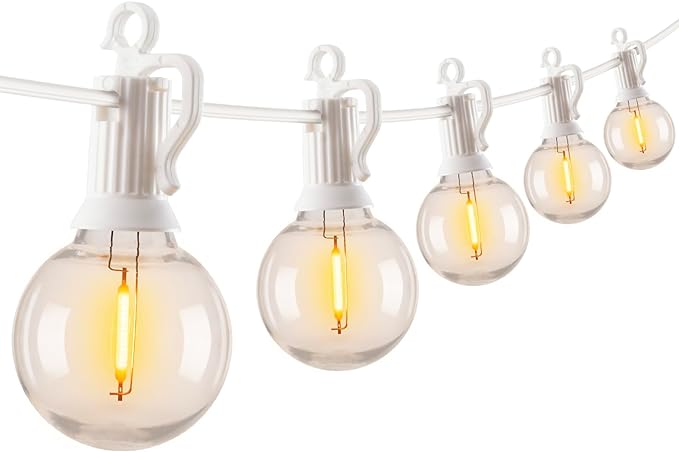 Brightown Outdoor String Lights, 50FT 25 G40 Bulbs Shatterproof Patio Lights by Brightown