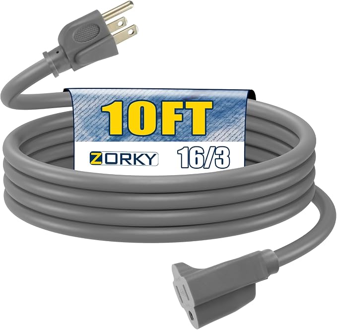 10ft Outdoor Extension Cord for Christmas Decorations by Zorky
