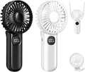 Portable Fan, Handheld Fans 2-Pack, 180° Foldable Hand Held Fan by XIGMER