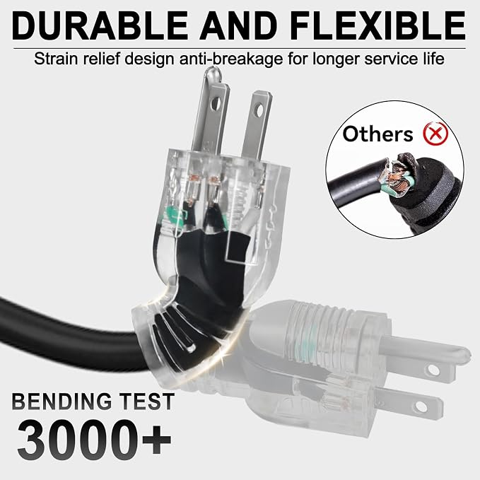 1FT 12/3 Outdoor Extension Cord - Image 4