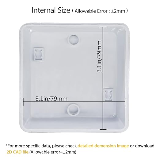 LeMotech Junction Box, Electrical Box IP55 Water Resistant Dustproof ABS - Image 3
