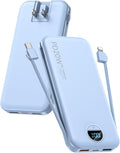 Portable Charger with Built-in Cables and Wall Plug, 10000mAh PD20W USB C Power by CITICR