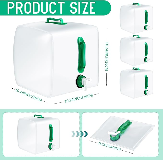Reallnaive 3 Pack Collapsible Water Container - Image 2