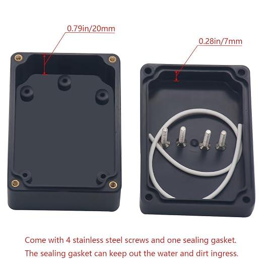 Junction Box IP65 Waterproof ABS Plastic Electrical Project Case Power Junction - Image 4