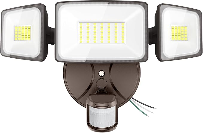 Onforu 75W LED Flood Light Motion Sensor Outdoor, 7000lm Dusk to Dawn Flood by Onforu