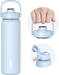 TOURIT 24 oz Insulated Water Bottle, Stainless Steel Sports Water Bottles by TOURIT