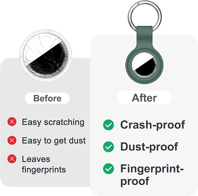 Linsaner Compatible with AirTag Case Keychain - Image 6