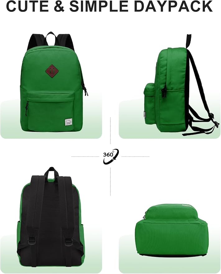VASCHY Lightweight Backpack for School, Classic Basic Water Resistant Casual - Image 6