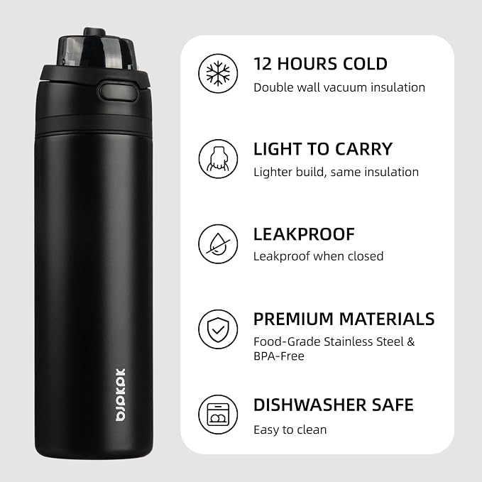 BJPKPK 25oz Insulated Water Bottle - Image 3