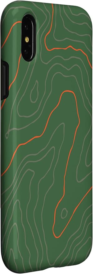 Backcountry Topo Guide Orange Lines Topographical Map Case - Image 3
