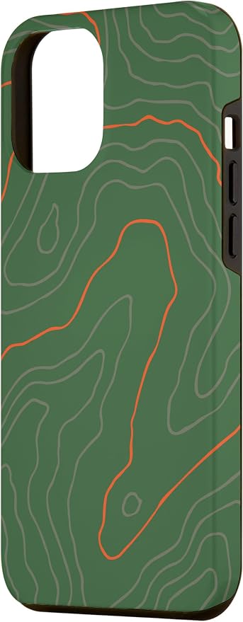 Backcountry Topo Guide Orange Lines Topographical Map Case - Image 2