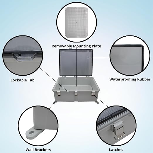 MAKERELE Extra Large Outdoor Electrical Enclosure Boxes Waterproof IP67 - Image 5