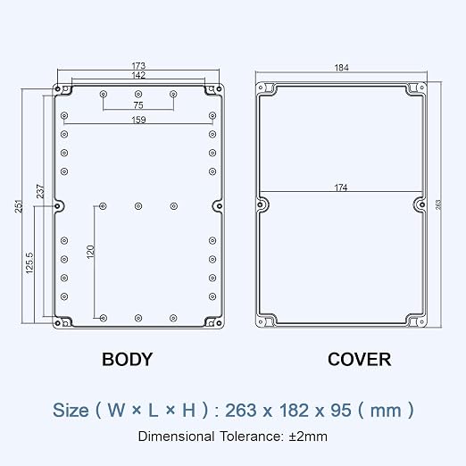 LeMotech Electrical Box Clear Cover Project Box IP65 Waterproof Junction Box - Image 8