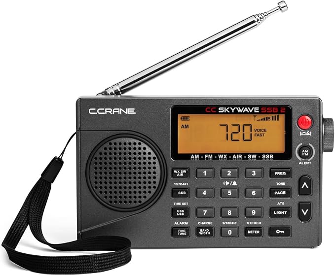 C. Crane CC Skywave SSB 2 Small AM, and NOAA Weather Portable Travel Radio by C.Crane