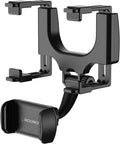 Scosche SUHRM Rear View Mirror Phone Holder, 360° Rotatable Rearview Mirror by Scosche