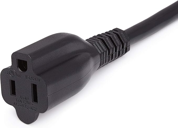 Amazon Basics Extension Cord, 10 Ft, 3-Prong Outlet Extender, 13 Amps - Image 4