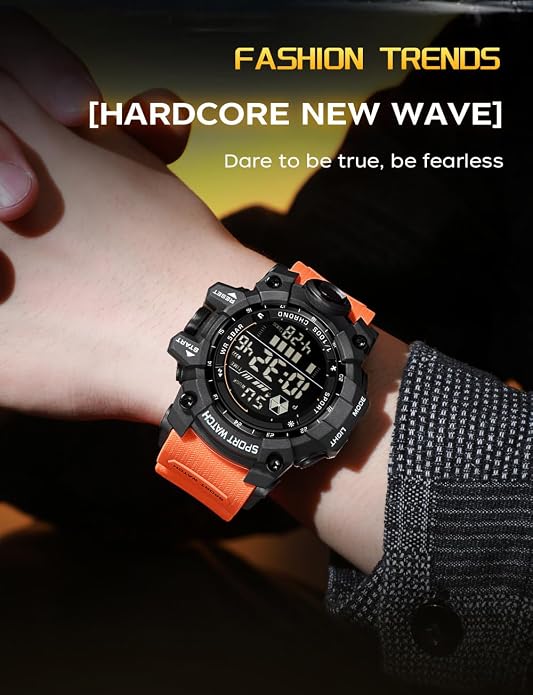 FANMIS Mens Military Multifunction Digital LED Watch Electronic Waterproof - Image 3