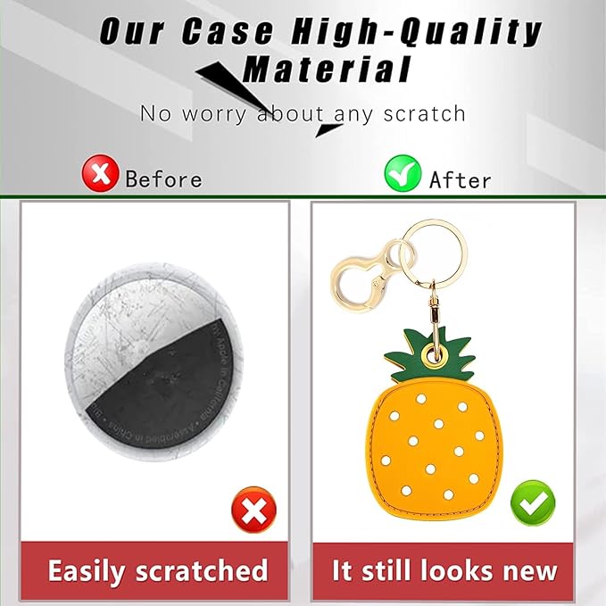 Leather Keychain Holder Case Compatible - Image 4