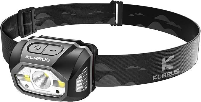 klarus HM1 IPX6 Waterproof Rechargeable Headlamp by KLARUS