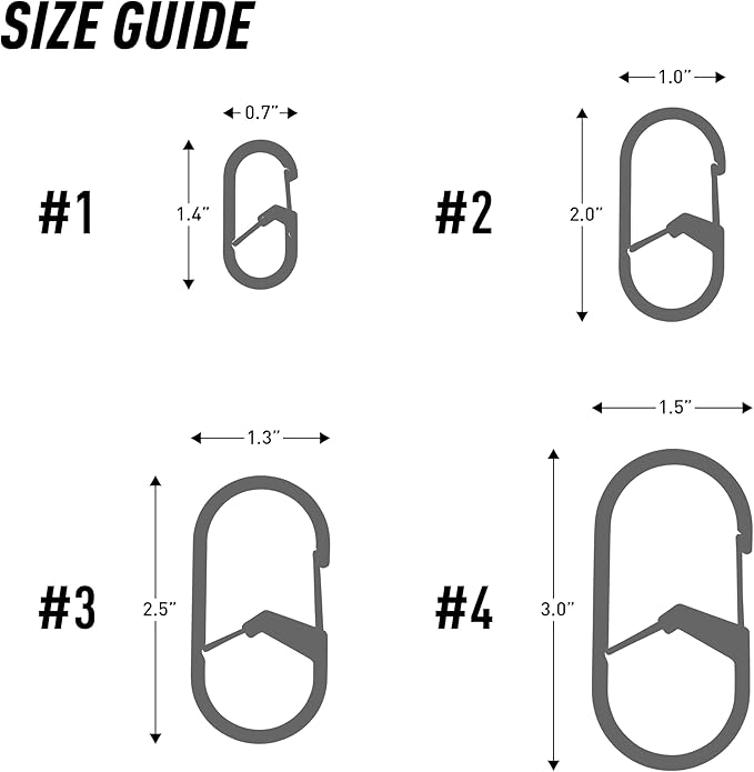 Nite IZE GS3-01-R6 G-Series Dual Chamber Carabiner, Size #3 1-Pack - Image 3