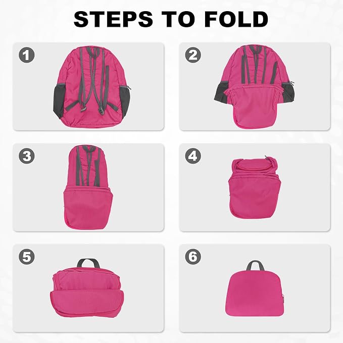 HOLYLUCK 20L lightweight packable Hiking Daypack Foldable Backpack - Image 5