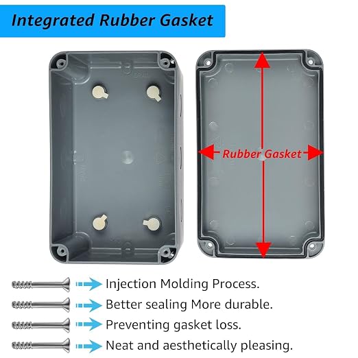 Nineleaf Waterproof Electrical Box, 3PK Outdoor Junction Boxes, IP66 External - Image 4