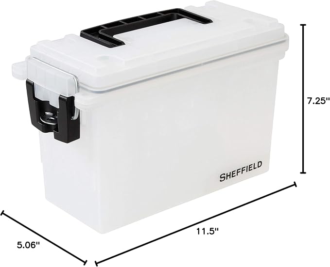Sheffield 12635 Ammo Storage Box, Stackable .30 Cal Field Boxes, Water and Dust - Image 10