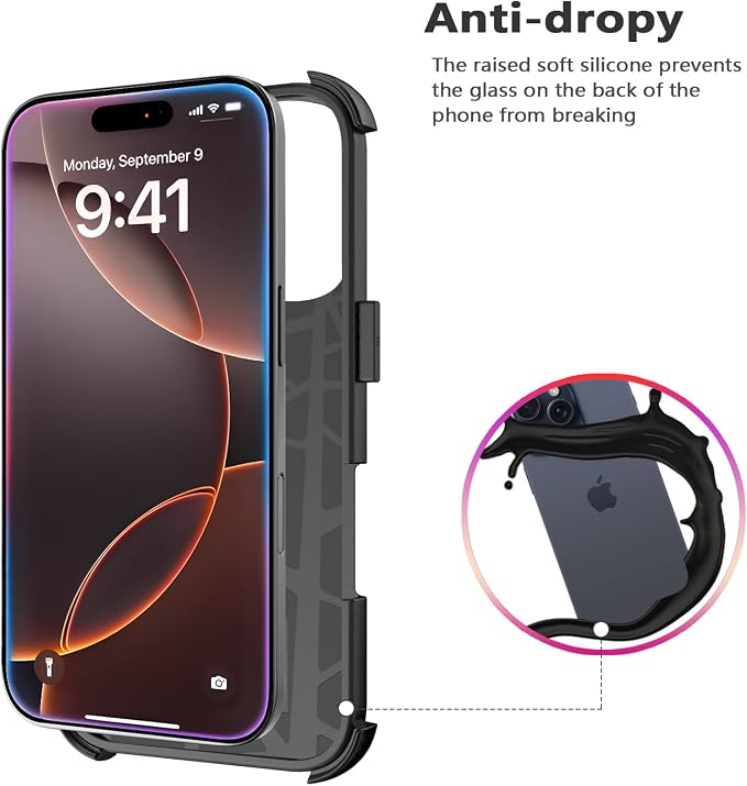 for iPhone 16 Pro Max Case Heavy Duty Protection Phone Case Cover - Image 6