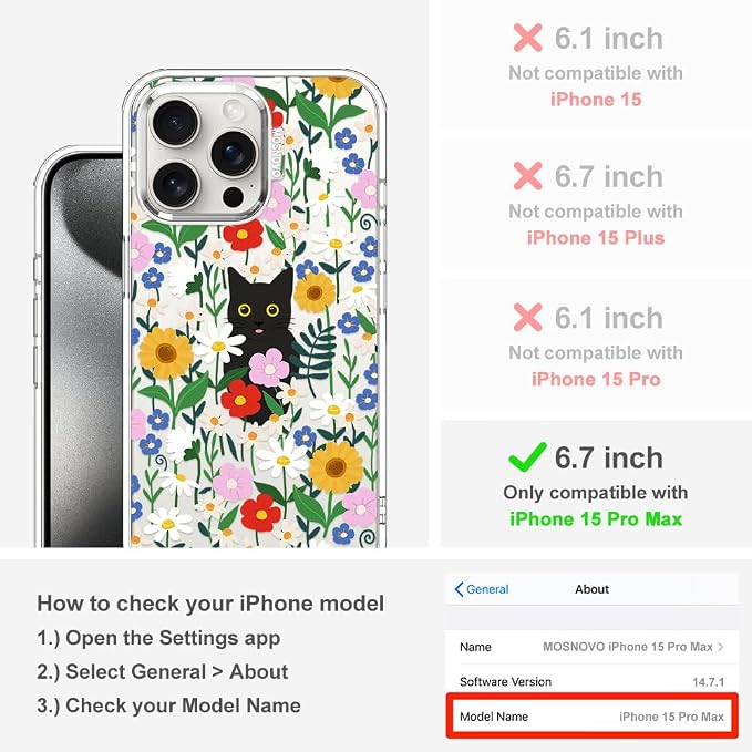 MOSNOVO Case for iPhone 15 Pro Max - Image 2