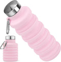 Collapsible Water Bottle, 16oz Portable Reusable Silicone Water Bottle by HOME